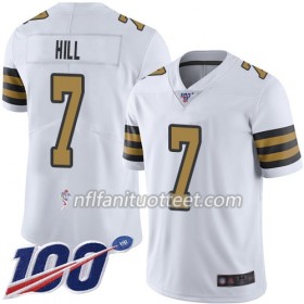 Miesten New Orleans Saints NFL Pelipaita Taysom Hill 7 Nike Valkoinen Stitched Limited 100th